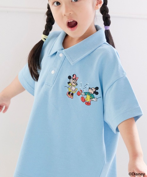 LOWRYS FARM（ローリーズファーム）の「Ｄｉｓｎｅｙ／ポロＳＳ　 654412（ポロシャツ・キッズ・レッド/ブルー/ホワイト×ブラック・150cm/140cm/130cm/120cm/110cm）」の3枚目の写真