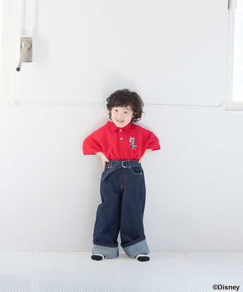 LOWRYS FARM（ローリーズファーム）の「Ｄｉｓｎｅｙ／ポロＳＳ　 654412（ポロシャツ・キッズ・レッド/ブルー/ホワイト×ブラック・150cm/140cm/130cm/120cm/110cm）」の5枚目の写真