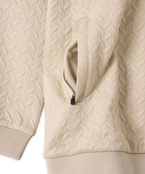 Pacific GOLF CLUB（パシフィックゴルフクラブ）の「【MEN】EMBOSS JQ ZIP BLOUSON（ブルゾン・メンズ・ブラック/ベージュ・M/L/XL）」の10枚目の写真