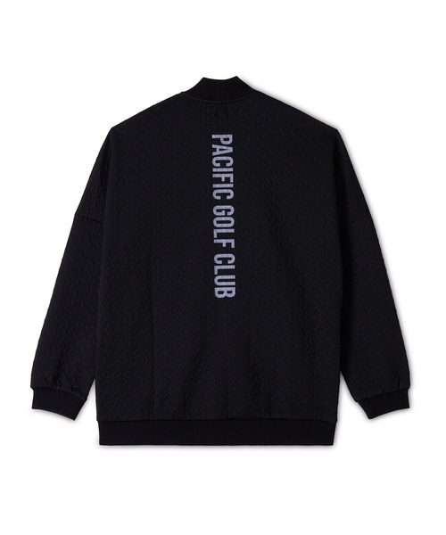 Pacific GOLF CLUB（パシフィックゴルフクラブ）の「【MEN】EMBOSS JQ ZIP BLOUSON（ブルゾン・メンズ・ブラック/ベージュ・M/L/XL）」の13枚目の写真