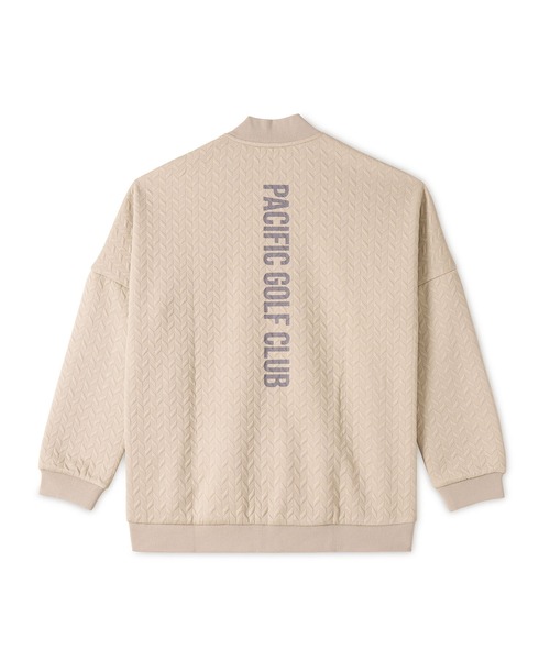Pacific GOLF CLUB（パシフィックゴルフクラブ）の「【MEN】EMBOSS JQ ZIP BLOUSON（ブルゾン・メンズ・ブラック/ベージュ・M/L/XL）」の11枚目の写真