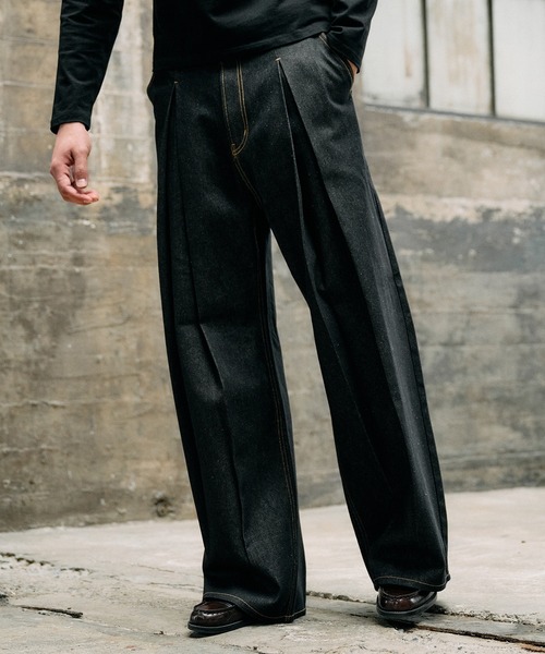 crosstuck rigid denim pants / クロスタックリジッドデニム（デニム