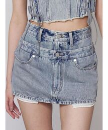 EMODA | ベルトレイヤードボクシースカート(スカート)