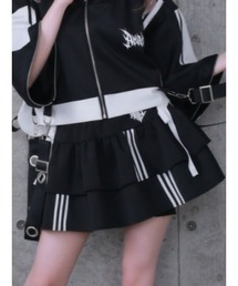 Amilige（アミリージュ）の「ハイウエストフリルジャージパンツ（その他パンツ）」