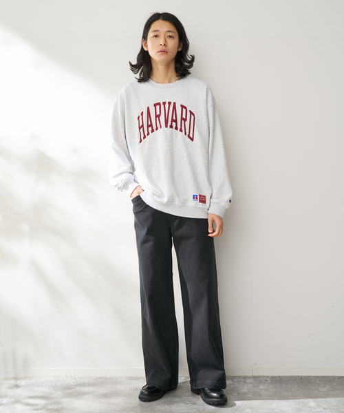 Russell Athletic（ラッセルアスレティック）の「Russell Athletic 別注 カレッジクルースウェット（スウェット・メンズ・ホワイト/ネイビー/グレー・LARGE/MEDIUM）」の4枚目の写真