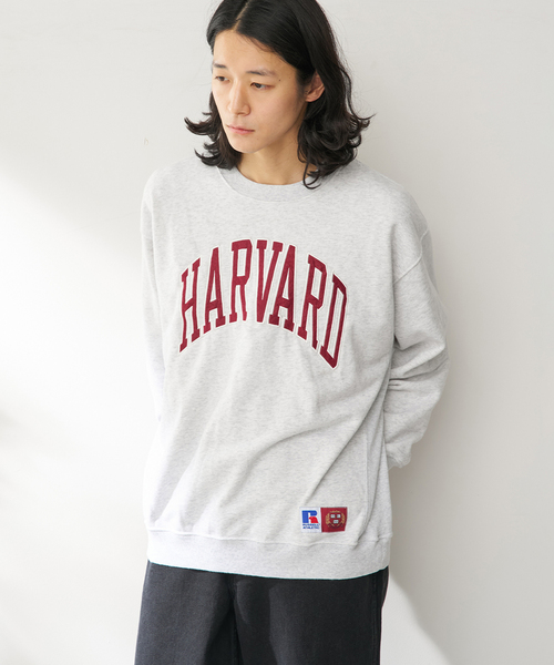 Russell Athletic（ラッセルアスレティック）の「Russell Athletic 別注 カレッジクルースウェット（スウェット・メンズ・ホワイト/ネイビー/グレー・LARGE/MEDIUM）」の5枚目の写真