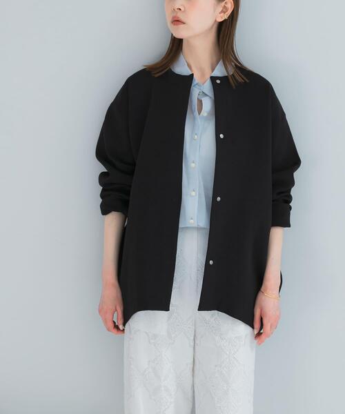 URBAN RESEARCH ROSSO WOMEN（アーバンリサーチ　ロッソ）の「ELENDEEK　COCOON FORM  CARDIGAN（カーディガン/ボレロ・レディース・オフホワイト/ミント/ブラック/ピンク・FREE）」の3枚目の写真