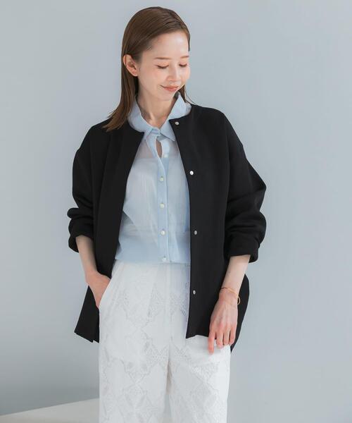 URBAN RESEARCH ROSSO WOMEN（アーバンリサーチ　ロッソ）の「ELENDEEK　COCOON FORM  CARDIGAN（カーディガン/ボレロ・レディース・オフホワイト/ミント/ブラック/ピンク・FREE）」の8枚目の写真