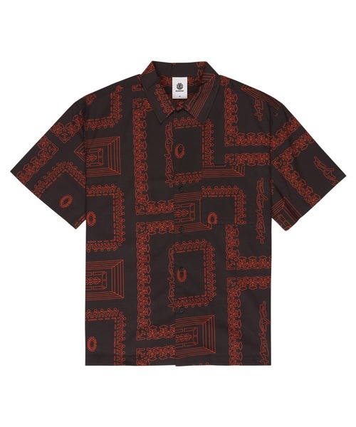 ELEMENT(エレメント)の「ELEMENT メンズ REGULAR SB PRINTED SS 半袖シャツ 【2026年春夏モデル】(シャツ/ブラウス・メンズ・ブラック系その他/マルチ・X-LARGE/MEDIUM/LARGE)」の1枚目の写真