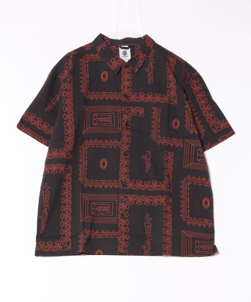 ELEMENT(エレメント)の「ELEMENT メンズ REGULAR SB PRINTED SS 半袖シャツ 【2026年春夏モデル】(シャツ/ブラウス・メンズ・ブラック系その他/マルチ・X-LARGE/MEDIUM/LARGE)」の4枚目の写真