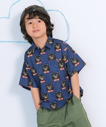 MARKEY'S（マーキーズ）の「総柄半袖メッシュシャツ/セットアップ可（シャツ/ブラウス）」