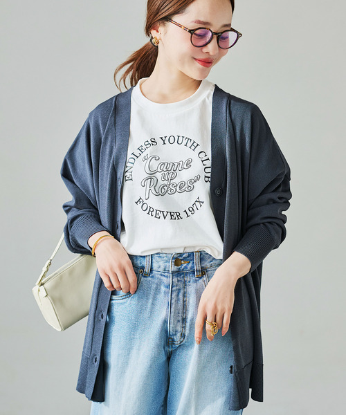 KOBE LETTUCE（コウベレタス）の「[ 田中亜希子さんコラボ ]アソートヴィンテージライクロゴTシャツ（Tシャツ/カットソー・レディース・グレー系/オフホワイト/チャコール/ホワイト系/グレー系1/ピンク/ホワイト系1/ピンク系/ピンク系1・M）」の3枚目の写真