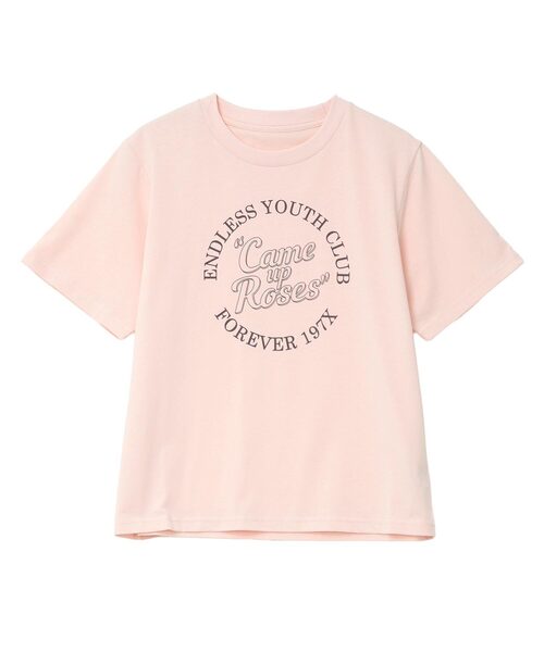 KOBE LETTUCE（コウベレタス）の「[ 田中亜希子さんコラボ ]アソートヴィンテージライクロゴTシャツ（Tシャツ/カットソー・レディース・グレー系/オフホワイト/チャコール/ホワイト系/グレー系1/ピンク/ホワイト系1/ピンク系/ピンク系1・M）」の9枚目の写真