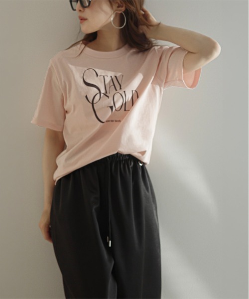 KOBE LETTUCE（コウベレタス）の「[ 田中亜希子さんコラボ ]アソートヴィンテージライクロゴTシャツ（Tシャツ/カットソー・レディース・グレー系/オフホワイト/チャコール/ホワイト系/グレー系1/ピンク/ホワイト系1/ピンク系/ピンク系1・M）」の14枚目の写真