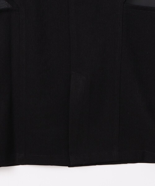 NICOLE white（ニコルホワイト）の「異素材切替ジレ（ベスト・レディース・ブラック・FREE）」の20枚目の写真