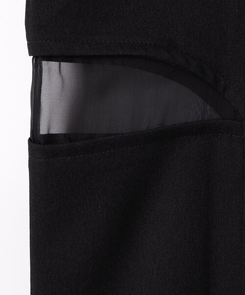 NICOLE white（ニコルホワイト）の「異素材切替ジレ（ベスト・レディース・ブラック・FREE）」の21枚目の写真