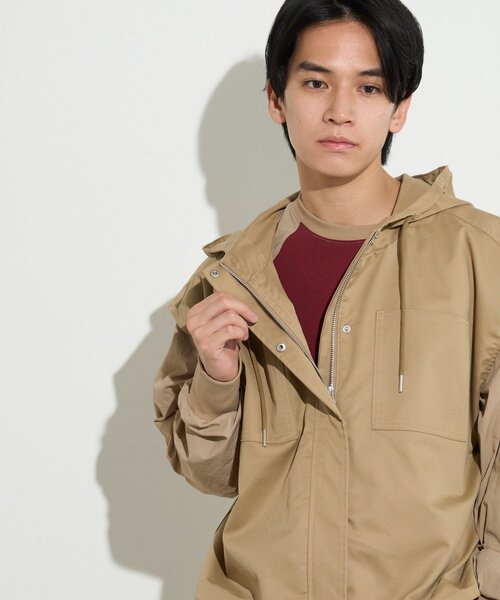 BIRTHDAY BAR(バースデイバー)の「【B-DAY STORE】フーディーベスト メンズ(ベスト・メンズ・ベージュ/ネイビー・0)」の5枚目の写真