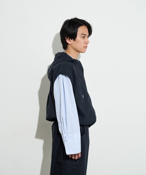 BIRTHDAY BAR(バースデイバー)の「【B-DAY STORE】フーディーベスト メンズ(ベスト・メンズ・ベージュ/ネイビー・0)」の11枚目の写真