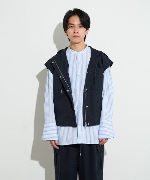 BIRTHDAY BAR(バースデイバー)の「【B-DAY STORE】フーディーベスト メンズ(ベスト・メンズ・ベージュ/ネイビー・0)」の15枚目の写真