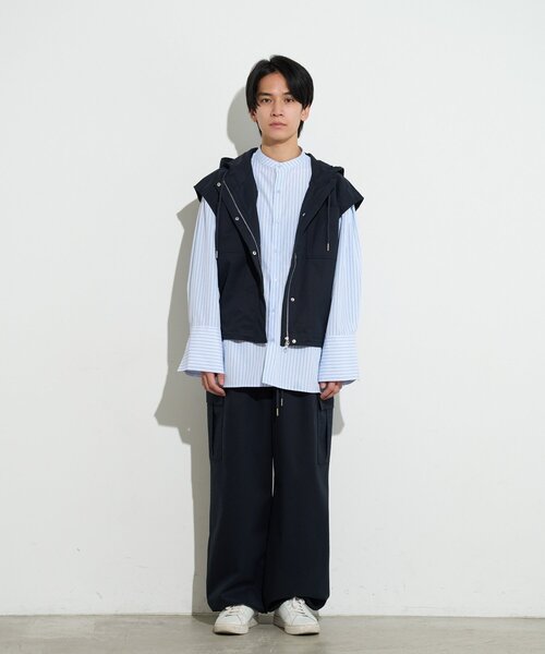 BIRTHDAY BAR(バースデイバー)の「【B-DAY STORE】フーディーベスト メンズ(ベスト・メンズ・ベージュ/ネイビー・0)」の16枚目の写真