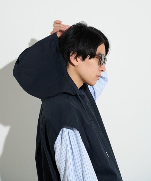 BIRTHDAY BAR(バースデイバー)の「【B-DAY STORE】フーディーベスト メンズ(ベスト・メンズ・ベージュ/ネイビー・0)」の18枚目の写真