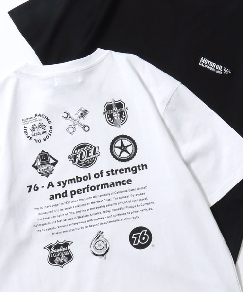 76(セブンティシックス)の「76Lubricants/ナナロクルブリカンツ プリント ワンポイント刺繍 アソート 半袖Tシャツ レディース メンズ(Tシャツ/カットソー・メンズ・ブラック/ブラック系その他2/ブラック系その他/ホワイト系その他2/ブラック系その他3/ホワイト系その他4/ホワイト/ホワイト系その他/ホワイト系その他3/ブラック系その他4・M/L/LL)」の3枚目の写真