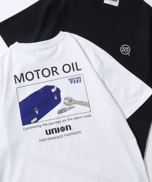 76(セブンティシックス)の「76Lubricants/ナナロクルブリカンツ プリント ワンポイント刺繍 アソート 半袖Tシャツ レディース メンズ(Tシャツ/カットソー・メンズ・ブラック/ブラック系その他2/ブラック系その他/ホワイト系その他2/ブラック系その他3/ホワイト系その他4/ホワイト/ホワイト系その他/ホワイト系その他3/ブラック系その他4・M/L/LL)」の6枚目の写真