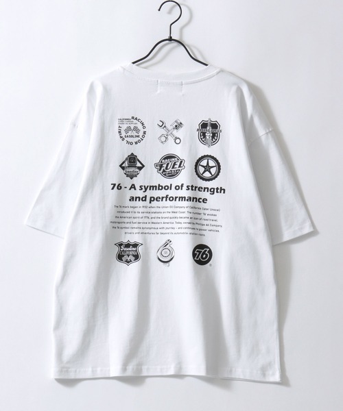 76(セブンティシックス)の「76Lubricants/ナナロクルブリカンツ プリント ワンポイント刺繍 アソート 半袖Tシャツ レディース メンズ(Tシャツ/カットソー・メンズ・ブラック/ブラック系その他2/ブラック系その他/ホワイト系その他2/ブラック系その他3/ホワイト系その他4/ホワイト/ホワイト系その他/ホワイト系その他3/ブラック系その他4・M/L/LL)」の19枚目の写真