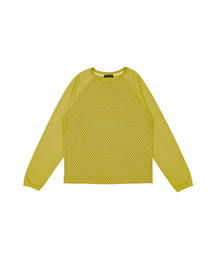 キャンディドットナグランTシャツ（ライトグリーン）