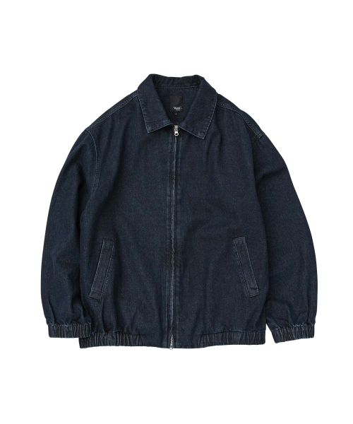 WMC(ダブリューエムシー)の「オーバーサイズデニムブルゾン_BLUE(デニムジャケット・メンズ・ブルー・L/M)」の2枚目の写真