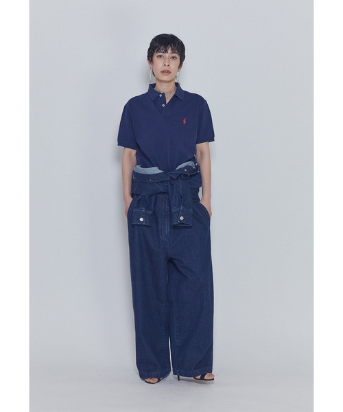POLO RALPH LAUREN(ポロ ラルフ ローレン)の「<POLO RALPH LAUREN(ポロ ラルフ ローレン)>カスタムスリムフィットポロシャツ(Tシャツ/カットソー・レディース・ブルー系その他3/ホワイト系その他3・M)」の5枚目の写真