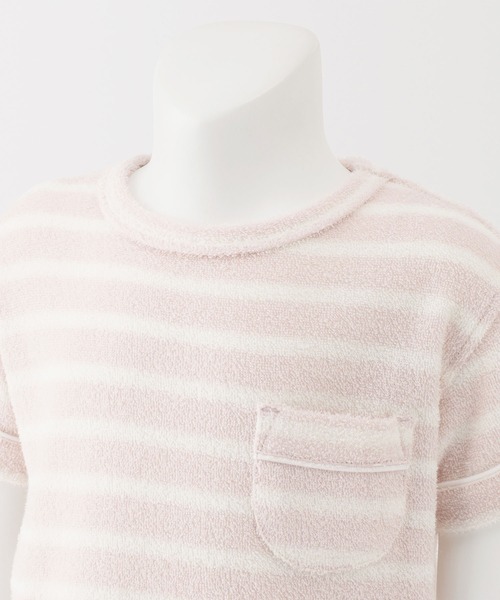 無印良品（ムジルシリョウヒン）の「ベビー　着るタオル　両面パイル　半袖ルームウェアセット（ルームウェア/パジャマ・キッズ・ピンク系/ブルー系・100-110/80-90）」の9枚目の写真