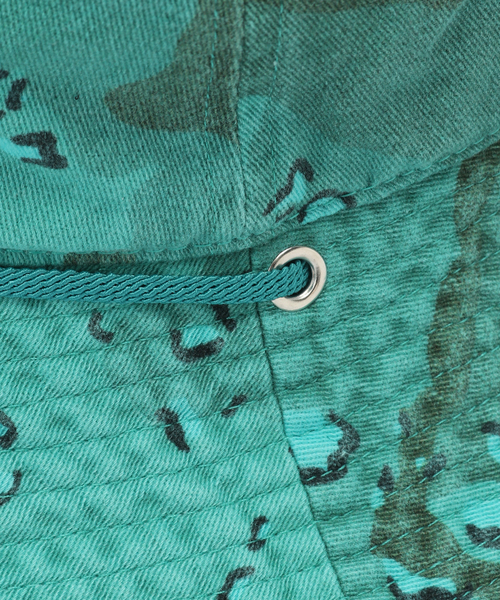 B.C STOCK（ベーセーストック）の「sublimeroe / サブライムロー DYED CAMO SAFARI HAT（ハット・メンズ・ピンク/グリーン/ブラック/ネイビー・FREE）」の8枚目の写真