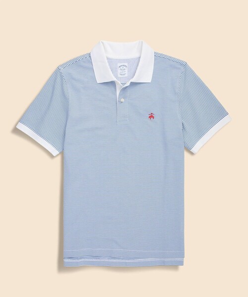 Cotton Stretch Pike GF логотип — Slim Fit поло
