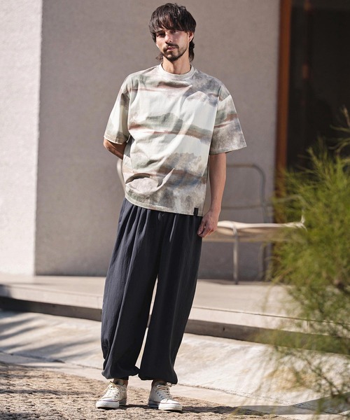 CAMBIO（カンビオ）の「mt10468-Watercolor Gradient Tee Tシャツ(PF-261-023)（Tシャツ/カットソー・メンズ・パープル/グレー・M/L）」の5枚目の写真