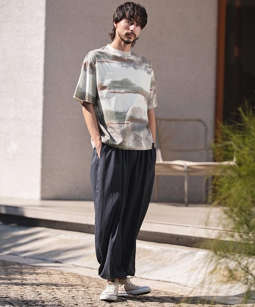 CAMBIO（カンビオ）の「mt10468-Watercolor Gradient Tee Tシャツ(PF-261-023)（Tシャツ/カットソー・メンズ・パープル/グレー・M/L）」の7枚目の写真