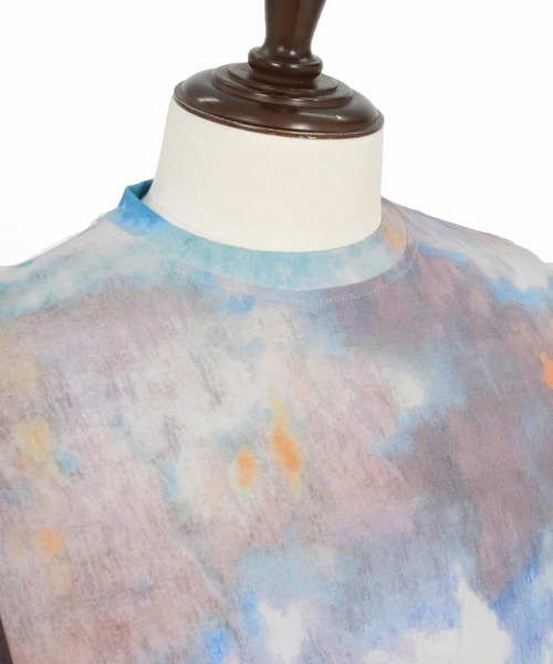 CAMBIO（カンビオ）の「mt10468-Watercolor Gradient Tee Tシャツ(PF-261-023)（Tシャツ/カットソー・メンズ・パープル/グレー・M/L）」の18枚目の写真