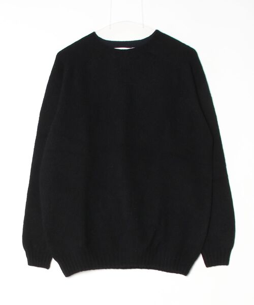 Harley of Scotland（ハーレーオブスコットランド）の「【T18】【Harley of Scotland/ハーレー オブ スコットランド】OVERSIZED JAPAN SPEC CREW NECK SWEATER（ニット/セーター・メンズ・オレンジ/マスタード/ブラック/アイボリー・42）」の2枚目の写真
