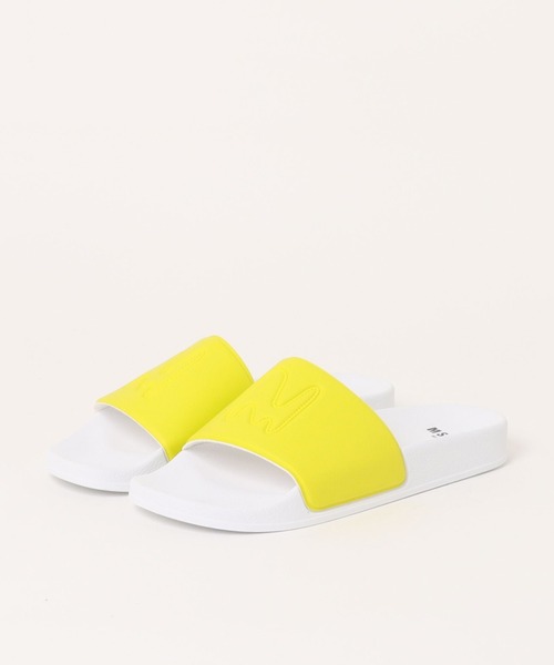MSGM(エムエスジーエム)の「Mwave モノグラム シャワーサンダル(サンダル・レディース・イエロー系・38/37)」の3枚目の写真