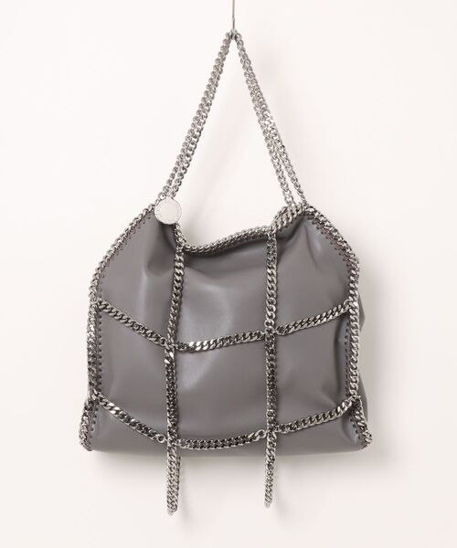 STELLA McCARTNEY(ステラマッカートニー)の「Limited-Edition Falabella Chain Cage Tote Bag / 限定エディション ファラベラ チェーンケージ トートバッグ(トートバッグ・レディース・グレー・ONE SIZE)」の1枚目の写真