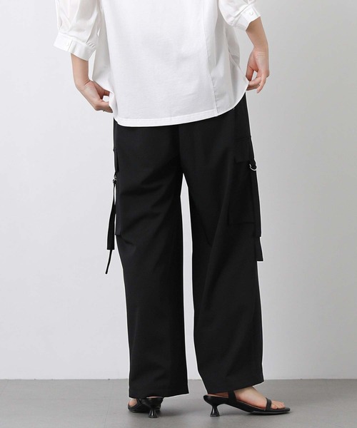 RAW FUDGE(ローファッジ)の「ツイルカーゴワイドパンツ(その他パンツ・レディース・ベージュ/ブラック・FREE)」の10枚目の写真