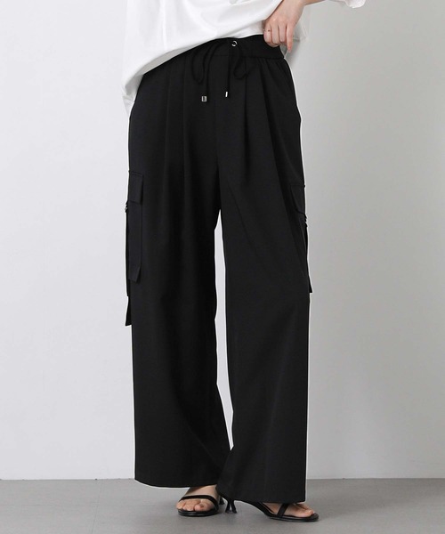 RAW FUDGE(ローファッジ)の「ツイルカーゴワイドパンツ(その他パンツ・レディース・ベージュ/ブラック・FREE)」の12枚目の写真