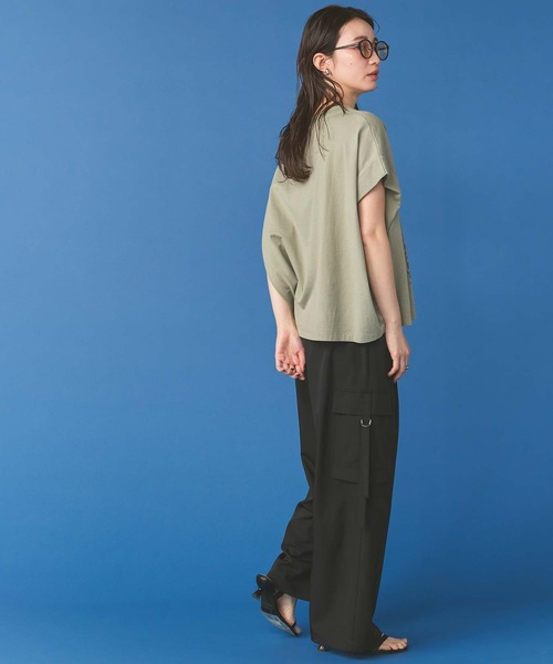 RAW FUDGE(ローファッジ)の「ツイルカーゴワイドパンツ(その他パンツ・レディース・ベージュ/ブラック・FREE)」の14枚目の写真