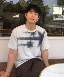 NICE GHOST CLUB | 3STAR HALFTONE TEE_OATMEAL(NG2GMUT507A)(Tシャツ/カットソー)