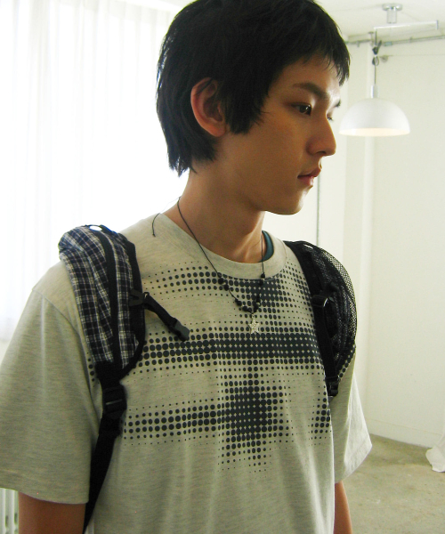 NICE GHOST CLUB（ナイスゴーストクラブ）の「3STAR HALFTONE TEE_OATMEAL(NG2GMUT507A)（Tシャツ/カットソー・レディース・オートミール・SMALL/MEDIUM/LARGE）」の2枚目の写真