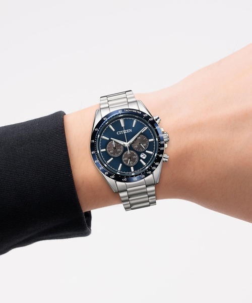 CITIZEN(シチズン)の「CITIZEN COLLECTION シチズンコレクション 光発電エコ・ドライブ CA4764-57A/CA4764-57E/CA4766-51L(アナログ腕時計・メンズ・シルバー×ブラック/シルバー×ブルー/シルバー・FREE)」の8枚目の写真