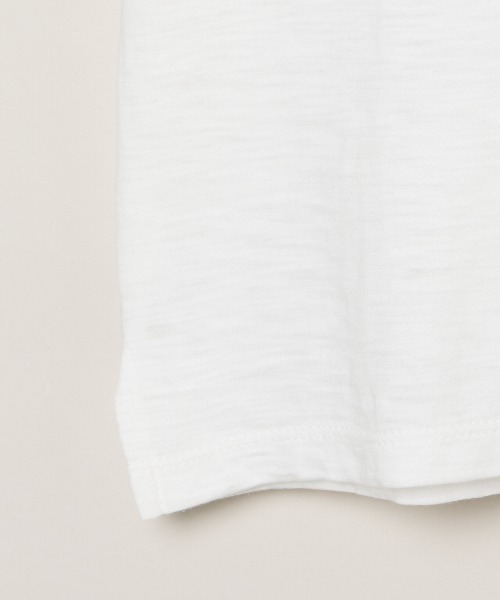 three dots(スリードッツ)の「オーガニックスラブ Vネック(Tシャツ/カットソー・レディース・ホワイト/ブルー系その他/イエロー系その他/バーガンディー/ピンク系その他・M/S)」の10枚目の写真