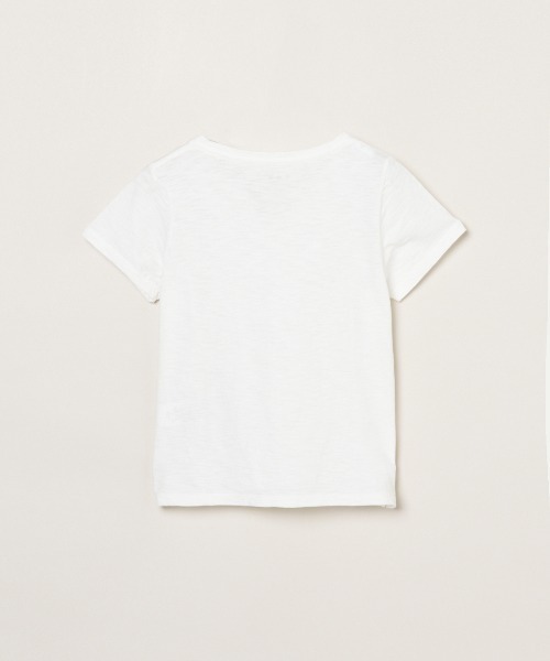 three dots(スリードッツ)の「オーガニックスラブ Vネック(Tシャツ/カットソー・レディース・ホワイト/ブルー系その他/イエロー系その他/バーガンディー/ピンク系その他・M/S)」の7枚目の写真