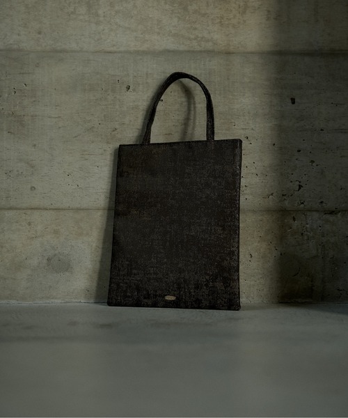 LE'RURE（リルアー）の「Jacquard mini hand bag（ハンドバッグ・レディース・ベージュ/ブラック・FREE）」の2枚目の写真