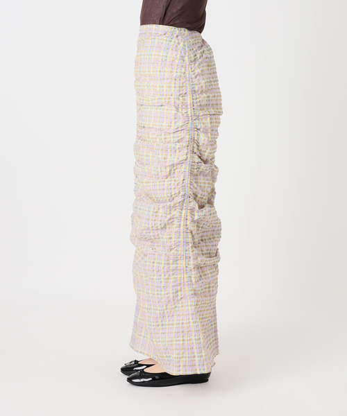 IENA LA BOUCLE(イエナラブークル)の「IENA LA BOUCLE シアーチェックシャーリングスカート(スカート・レディース・ダークラベンダー・38/36)」の21枚目の写真